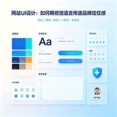 南宁建站-网站UI设计：如何用视觉语言传递品牌信任感